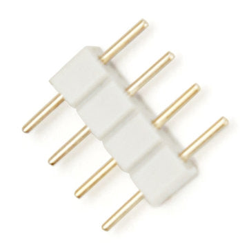 10X White 4pin Male Connector For RGB 5050/3528 LED Strip Light Connect