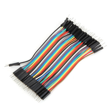 40pcs 10cm Male To Male Jumper Cable Dupont Wire