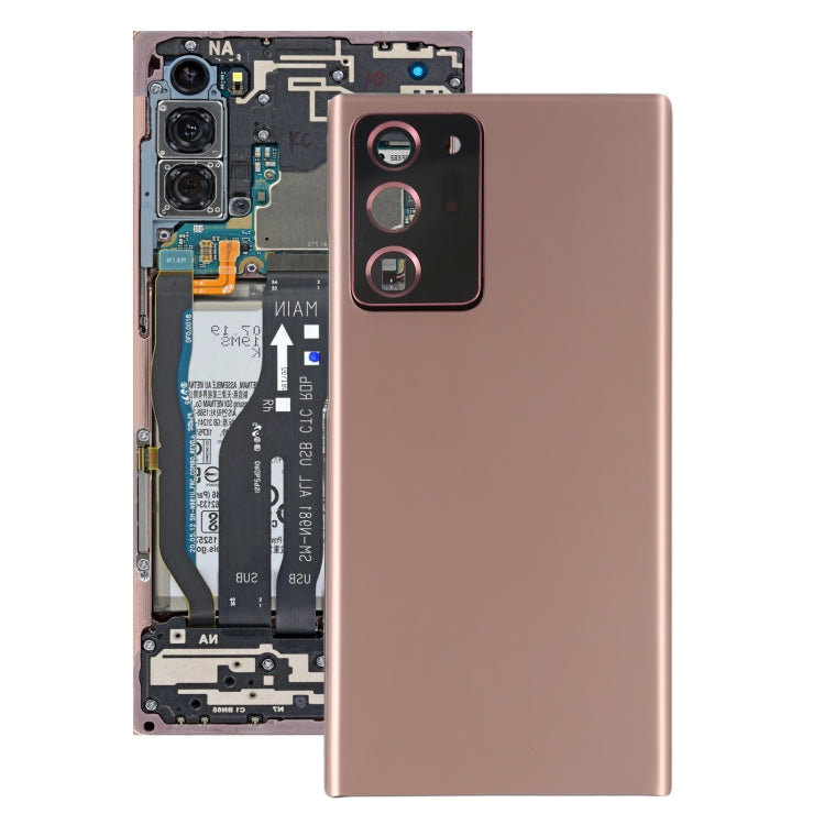 for Samsung Galaxy Note20 Ultra Battery Back Cover with Camera Lens Cover (Rose Gold)