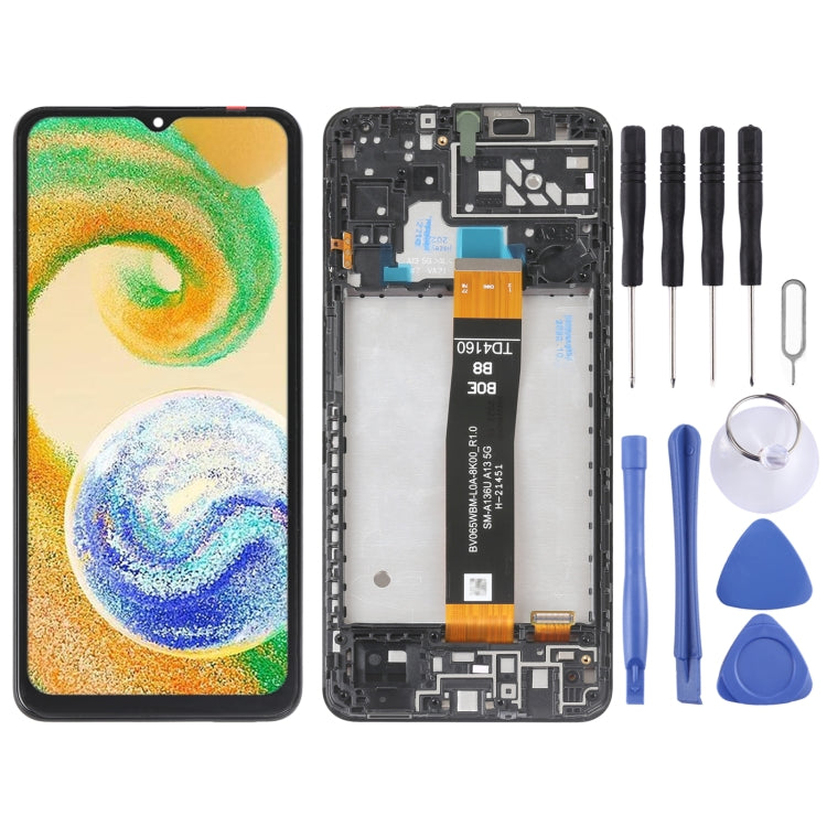 Original LCD Screen for Samsung Galaxy A04s SM-A047 Digitizer Full Assembly with Frame
