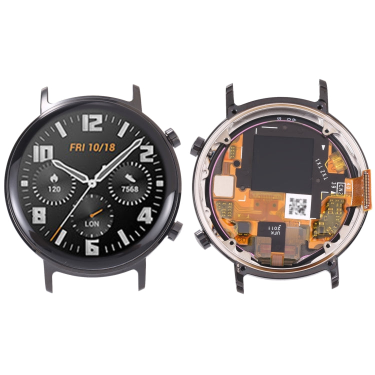 Original LCD Screen and Digitizer Full Assembly with Frame for Huawei Watch GT 2 42mm(Black)