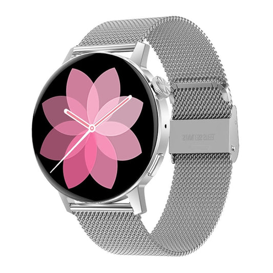 DT3 Mini 1.19 inch Steel Watchband Color Screen Smart Watch(Silver)