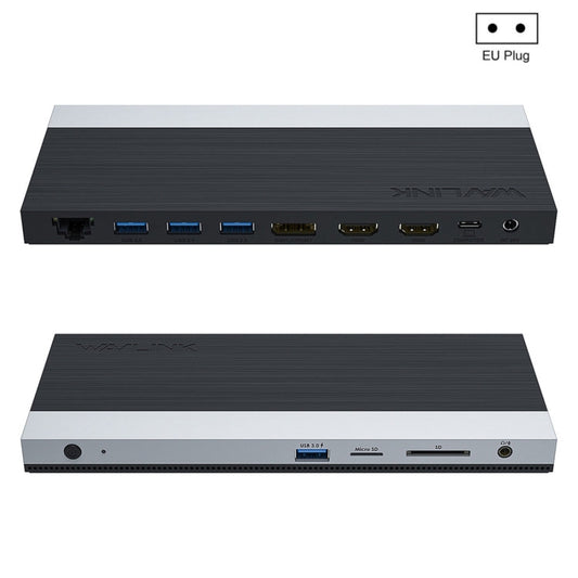 Wavlink UMD05 Display Port HDMI Port RJ45 Ethernet Triple Display MST Laptop Docking Station, Plu...