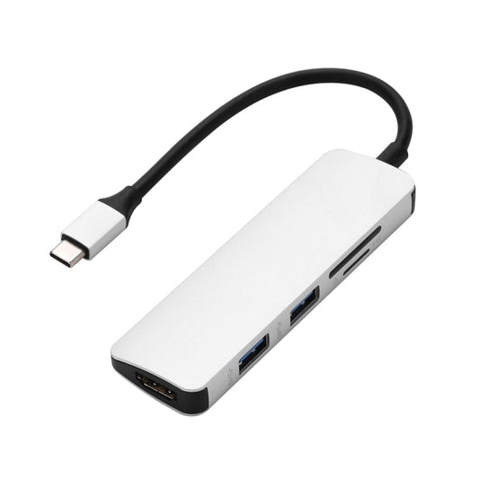 Type-C Type C Hub USB C USB3.1 Hub with HDMI 5 in 1  Combo Hub with 2 USB3.0 Ports SD TF Card Rea...