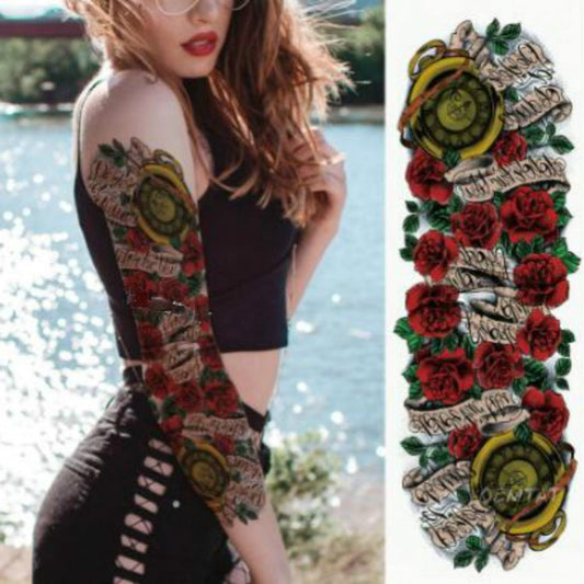 Large Arm Sleeve Waterproof Temporary Tattoo Sticker(TQB-030)