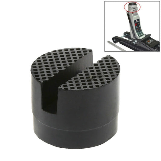 2 PCS Floor Slotted Car Rubber Jack Pad Frame Protector Adapter Jacking Disk Pad Tool(Black)