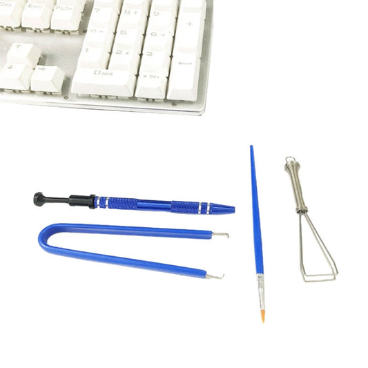 4 In 1 Mechanical Keyboard Keycap Extractor Switch Test Shaft Wire Cleaning Kit