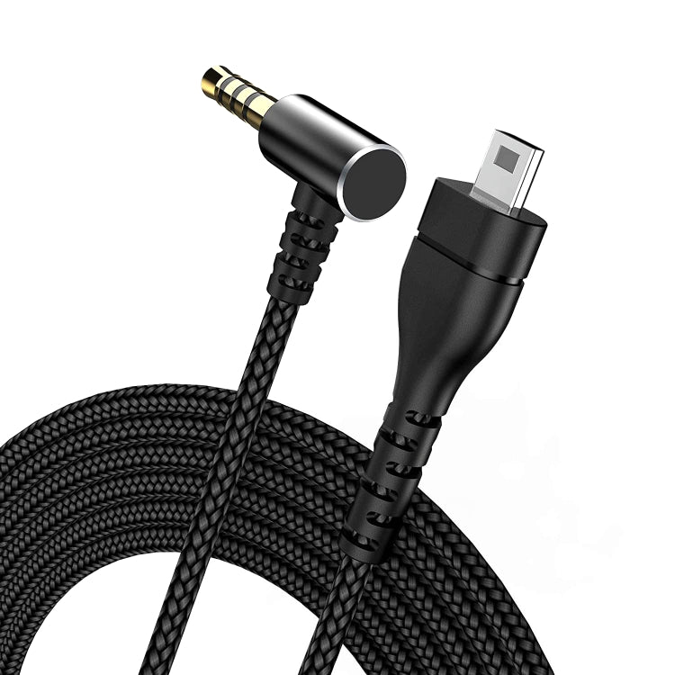 for SteelSeries Arctis 3 5 7 Pro Nylon Weaving Game Headset Cable(Black)