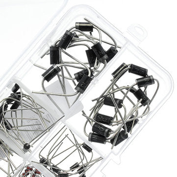 100 Pcs Diodes Kit Rectifier Schottky 1N4007 1N4148  1N5817 1N5408 1N5822 1N5399 FR107 FR207 In Comp