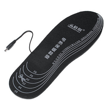 WARMSPACE Electric Heated Shoe Insole Foot Warmer Heater Feet Warm Socks Boot + 2 Battery