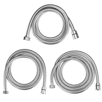 1.2m/1.5m/2m Stainless Steel Bathroom Handheld Shower Head Hose Water Head Pipe (SIZE: 1.2M)