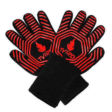 Tvird BBQ Grilling Cooking Gloves 932F Heat Resistant Barbecue Gloves for Men Women Kitchen Protec