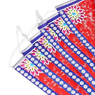 8Pcs Ramadan Mubarak Arabic Bunting Islamic Celebration Banner Flag Decorations