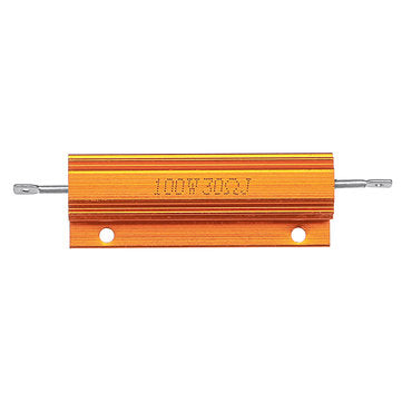 5pcs RX24 100W 30R 30RJ Metal Aluminum Case High Power Resistor Golden Metal Shell Case Heatsink Res