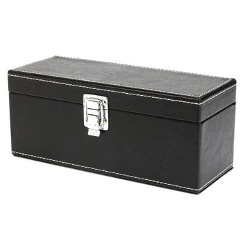 Storage Box Case Coin Holder Black PU Leather for Slab Certified Coin 20Pcs Capsules
