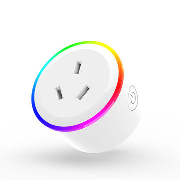 XS-A17 AC100-240V 10A AU Plug WIFI Control Socket Wireless Timer Switch Outlet With RGB LED Light Vo
