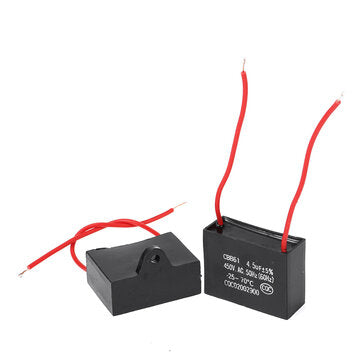 10pcs CBB61 450V 4.5uf Starting Capacitance AC Fan Capacitor CBB Motor Run Capacitor 450V 4.5F