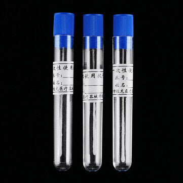 100Pcs Disposable Plastic Sterile Test Tube Amies Gel Swab For Male Oral Urethral Sampling 8.5cm