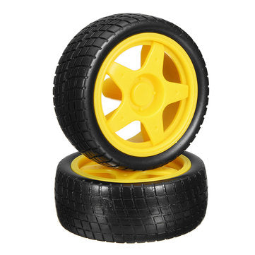 8 Pcs Smart Robot Rubber Tyres Wheels For  TT Motor