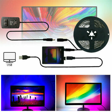1/2/3/4/5m DIY Ambient Light Strip TV PC USB LED Strip HDTV Computer Monitor Backlight (LENGTH: 3M)
