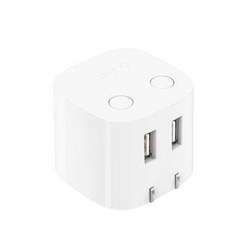Bakeey 2500W 10A Dual USB Fast Charging Auto Power Off Smart Wireless Socket Charger Adapter For Sma