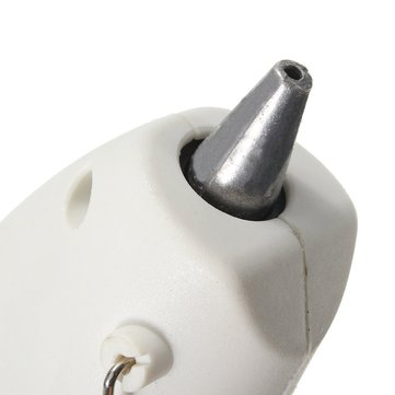 Raitool 10W Plastic Electronic Heating Hot Melt Glue White Hot Melt Glue Gun with 50Pcs Glue Stic
