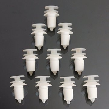 10Pcs Insert Interior Trim Cover Clips With Grommets For VW T5 Plastic