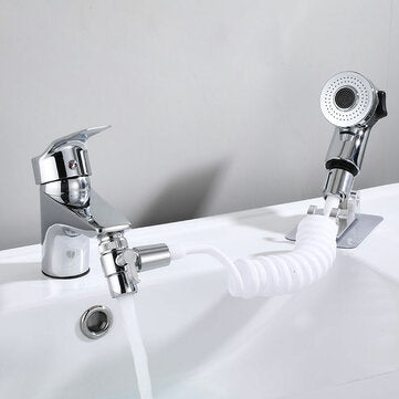 Bathroom Bathtub Wash Face Basin Water Tap External Shower Hand Held Spray Mixer Spout Faucet Tap Wa