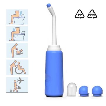 500ml Handheld Washing Sprayer Bidet Portable Long Nozzle Accurate Baby Large Capacity Toilet Travel