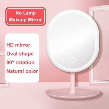 Rechargeable Oval Smart Eye Protection LED Makeup Mirror Light USB Touch Scree... (TYPE: NOLAMPTYPE)