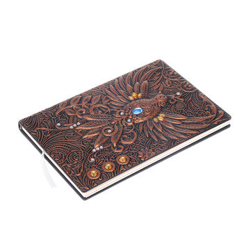 Phoenix Retro Relief European Retro Notebook School Office Notepad Paper Stationery Supplies