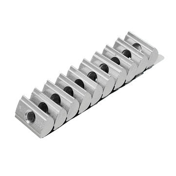 Machifit 10pcs 4040 M6 Shrapnel Nut Block Elastic Nut EU Standard for 4040 Aluminum Profile