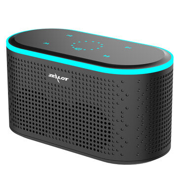 ZEALOT Z2 Wireless Speaker bluetooth 5.0 Speaker Double Drivers Stereo Bass HD Mic... (COLOR: BLACK)