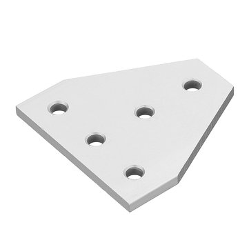 Machifit Aluminum 5 Holes T Shape Join Plate Corner Bracket for 2020 V-slot Aluminum Profile