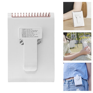 USB Air Fan Mini Hanging Neck Fan USB Rechargeable 3 Gears Adjustable Portable Condition Fan