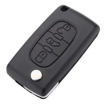 Car 3 Buttons Key FOB Remove Case Shell With Blade For Citroen Berlingo