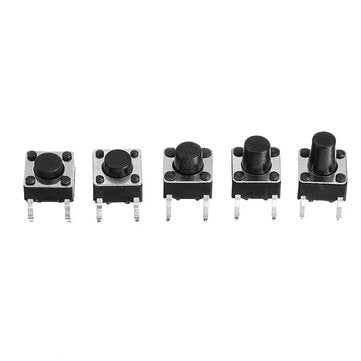 540Pcs 10 Values Tactile Push Button Switch Mini Momentary Tact Assortment Kit DIY