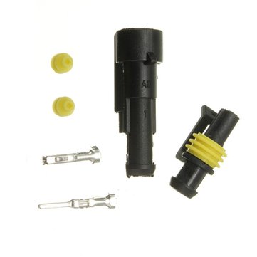 1 Pin Way Sealed Waterproof Electrical Wire Auto Connector Plug Car Part Truck