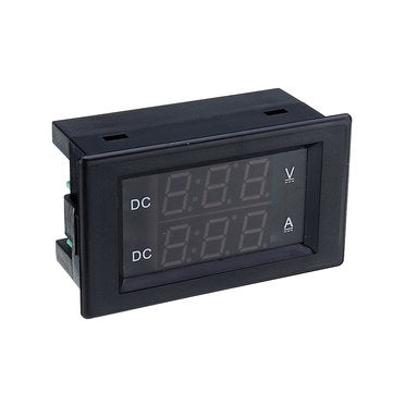 DC 300V 50A Digital Voltmeter Ammeter DC VOLT AMP Tester Gauge With Red and Green Led No Shunt With