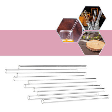 10Pcs Length 150mm OD 7mm 2mm Thick Wall Borosilicate Glass Blowing Tube Lab Factory School Home