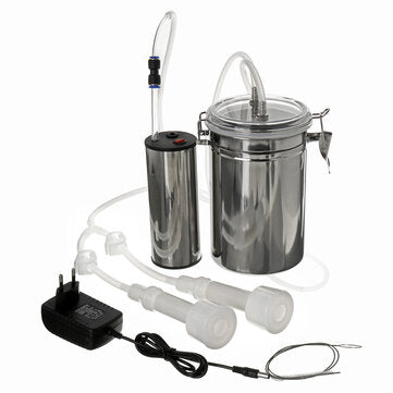 Vacuum Pump +Double Heads 2L  Electric Milking Machine Portable Milk... (PLUG: AUPLUG | TYPE: TYPEB)