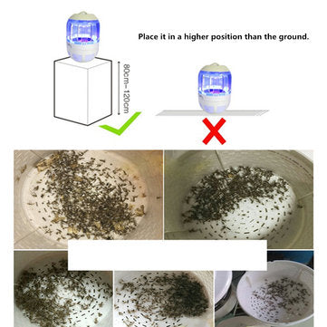 USB Mosquito Dispeller LED Mosquito Trap Fly Insect Killer UV Light Lamp Mosquito Killer with 360 De