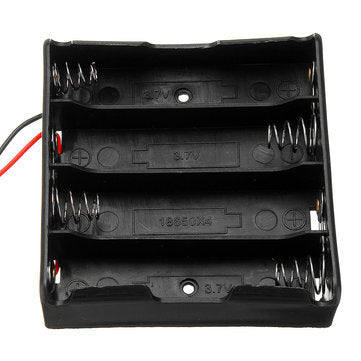 3pcs Plastic Battery Storage Case Box Battery Holder For 4 x 18650 Battery