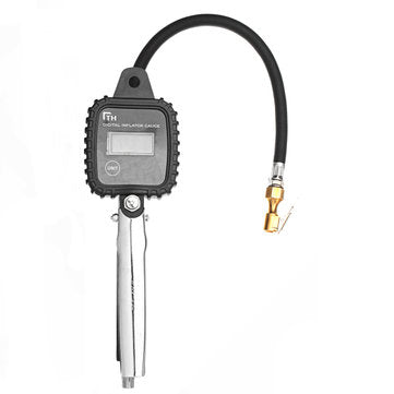 100 PSI Tyre Inflator LCD Digital Metal Air Pressure Tire Gauge PSI With Hose For Motorcycle Car