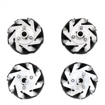 Chihai 4pcs 60mm Aluminium Mecanum Wheels Universal Wheels with 8mm Motor Shaft Coupling for Robot C