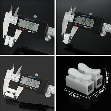 Excellway CH2 Quick Wire Connector Terminal Block Spring Connector White