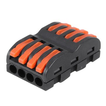 5Pcs SPL-4 CH4 Quick Terminals Wire Connector Push-on connector Rail Terminal Block