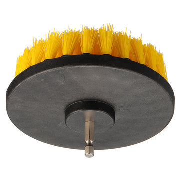 4.3 Inch Yellow Drill Cleaning Brush Powered Scrub for Shower Tub Tile Carpet