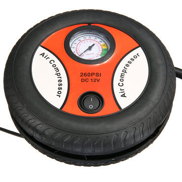 AUGIENB DC 12V 260PSI Tyre Inflator Vehicle Car Air Pump Inflatable Compressor Inflator