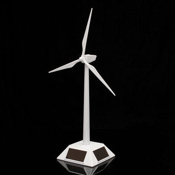 Plastic Solar Powered Windmill Wind Mill Turbine Teaching Tool & Desktop Display Tray Holder